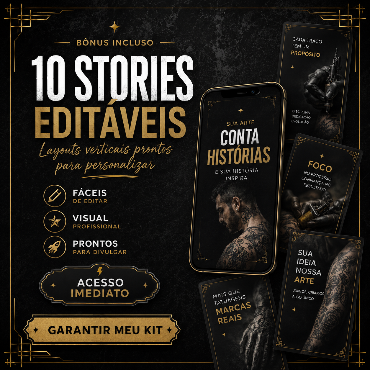 10 stories editáveis